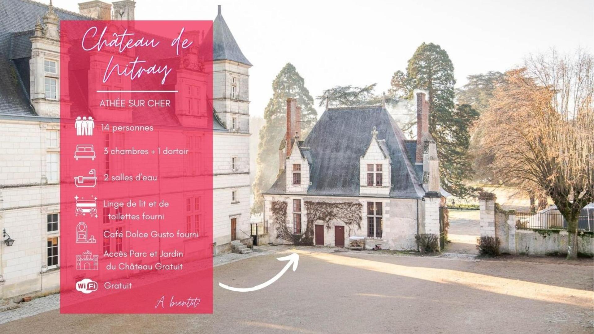 16Th Century Hunting Lodge - Chateau De Nitray Athee-sur-Cher Ngoại thất bức ảnh